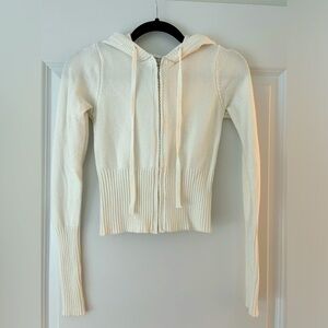 Frankies Bikinis Cloud Knit Zip Up Hoodie